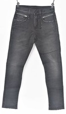 NWT R13 Biker Boy Black Cotton Stonewashed Straight Leg Denim Jeans 29 (EU 45)