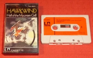 HAWKWIND - UK CASSETTE TAPE - HALL OF THE MOUNTAIN GRILL - PAPER LABELS - Picture 1 of 4