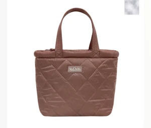 NaRaYa Women Brown Bubble Up Quinted Handbag Water Repellent M Size 38.5X14X25cm - Picture 1 of 11