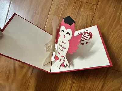 24H FAST SHIP! GRADUATION 3D POP CARD STUDENT COLLEGE SCHOOL - Image 1 of 2