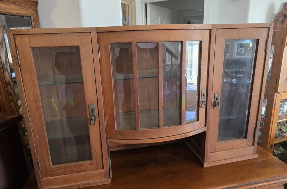 China Cabinet Too Beveled Glass - Image 1 of 4