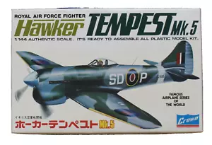 Vintage Crown P434 hawker Tempest Mk.5 Kit 1:144 Sealed Inside Japan - Picture 1 of 4