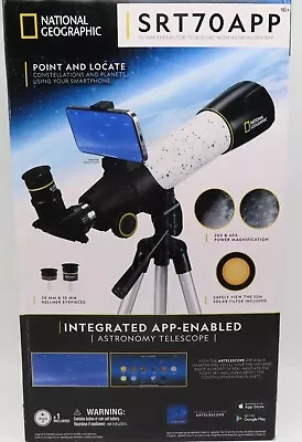 National Geographic 70MM Refractor Telescope w/ Astronomy App (SRT70APP) - Image 1 of 2
