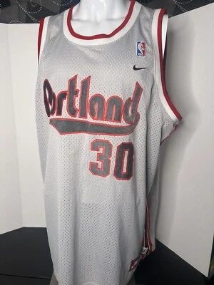 复古耐克 Rasheed Wallace 复古 76 波特兰开拓者队 Swingman 球衣 XXL — 第 1/4 张图片