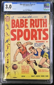 1949 Babe Ruth Sports Comics April CGC 3.0 1st Issue Magazine True Life Story - Picture 1 of 2