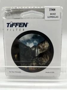 New Tiffen 77mm Bronze Glimmer Glass 1/4 - Adds a Warm Bronze Tint to the Image - Picture 1 of 12