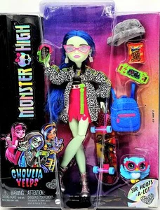 Ghoulia Yelps Monster High Puppe mit Skateboard und Sir Hoots-A-Lot NEU & OVP - Bild 1 von 5
