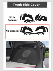 Trunk Side Anti-Scratch Cover Felt 8P Black for Kia EV3 2024~26 *No Speaker Type - Picture 1 of 13