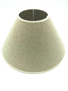PARALUME COPRILAMPADA BIANCO ECRU' SCURO CAPPELLO LAMPADA CM 30 H 15 ATTACCO E14 - Imagen 1 de 2