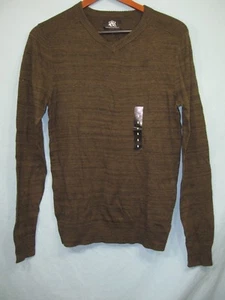 NWT Rock & Republic Olive Green and Dark Gray V Neck Sweater - Picture 1 of 5