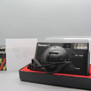 Mamiya U 35mm Film Point and Shoot Camera Black Tested *For Parts* - Picture 1 of 6