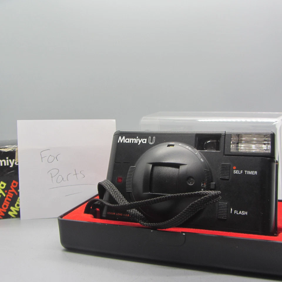 Mamiya U 35mm Film Point and Shoot Camera Black Tested *For Parts* - Image 1 of 4