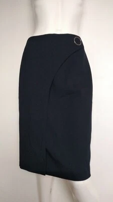 JAEGER skirt size 10 --NEW WITH TAGS-- knee length navy - Image 1 of 4