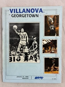 Villanova vs Georgetown Program 1/12/1985, Used As Scrapbook, National Champs! - Picture 1 of 21