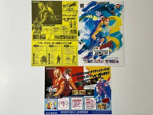 Street Fighter Zero Capcom CPS2 Set Volantini Arcade Originali Giappone (Alpha) - Foto 1 di 24