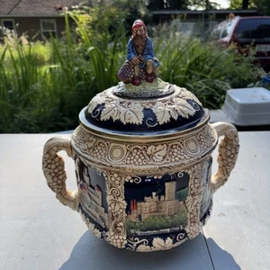 Vintage Marzi & Remy German Castle Punch Bowl Tureen With Lid Gnome no ladle v42 - Picture 1 of 16