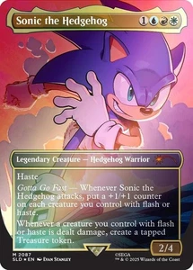 EN MANO - Sonic the Hedgehog - RAINBOW FOIL - Secret Lair x Sonic - Casi Nuevo Magic The Gathering - Imagen 1 de 1