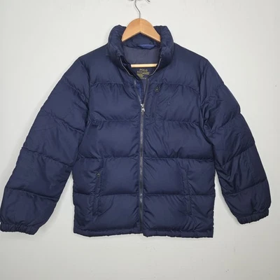 Kids POLO RALPH LAUREN Performance Puffer Jacket Navy Size L (14-16) - Image 1 of 4