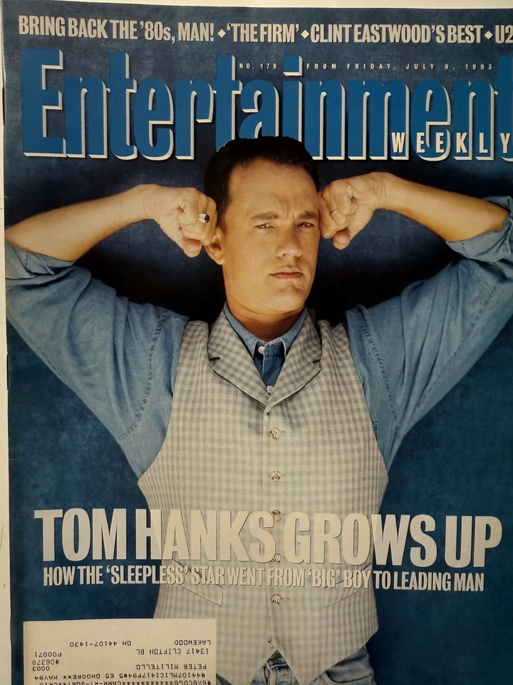 Entertainment Weekly Jul. 9, 1993 Tom Hanks-U2 - Image 1 of 1