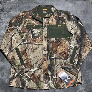 Under Armour Realtree Camo Button Up Hunting Shirt Men’s Medium NWT Medium - Picture 1 of 10