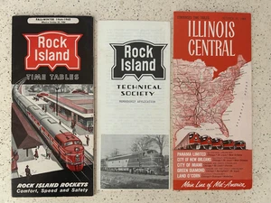 Rock Island & Illinois Central Public timetable lot C-6 condition. - Picture 1 of 2