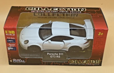 Welly Porsche 911 GT3 RS - 1:38 Diecast Modelo Coche En Caja Abriendo Puertas Tirar hacia atrás Foto 1 de 4
