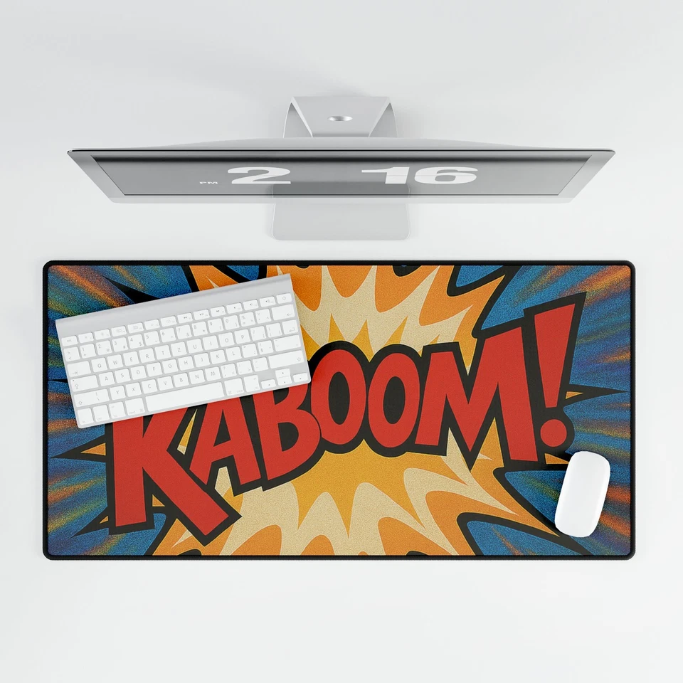 Desk Mats Sports Card Break Mat Kaboom, Sports Card Collectors Mat, Rip Mat - Image 1 of 1