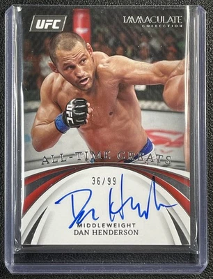 DAN HENDERSON 2022 PANINI IMMACULATE COLL UFC #AT-DHS ALL TIME GREATS AUTO 36/99 - Image 1 of 2