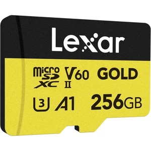 Lexar 256GB Gold Uhs-Ii Microsdxc V60 U3 A1 Uhs-Ii - Picture 1 of 5