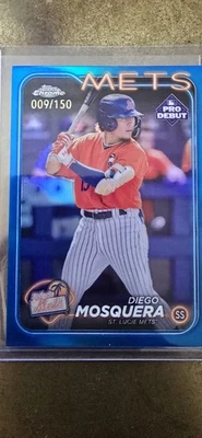2024 Topps Pro Debut - Diego Mosquera #PD-72 Blue Foil 9/150 (RC) - Image 1 of 4