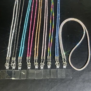 Crystal Phone Anti-lost Rope Bling Bling Hanging Cord Phone Accessories - Photo 1 sur 19