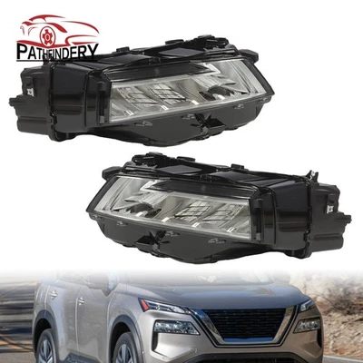 Headlight Headlamp For Nissan Rogue 2021-2023 Left Right Side w/Halogen LED DRL - Image 1 of 4