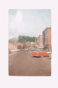 Main Street, Susquehanna PA by Starrucca Viaduct 1950s Cars Postcard - Picture 1 of 3