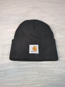Gorro Carhartt tejido con puños negro talla única A18 gorra de invierno unisex - Imagen 1 de 4