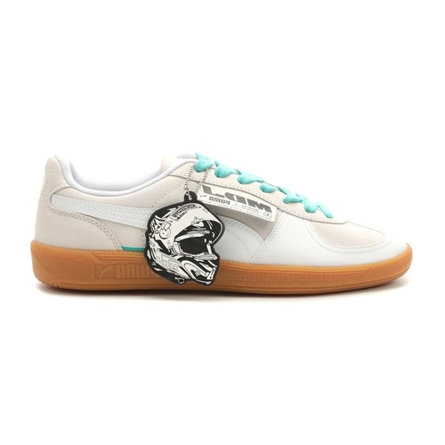 Scarpe casual sneakers uomo PUMA Mapf1 Palermo X Mdj stringate bianco sporco 30847901