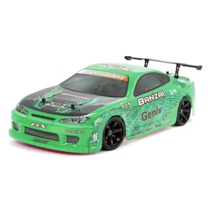 FTX Banzai Nissan S15 Silvia 1/10 4WD RC RTR Drift Car (Green) 5529G - Picture 1 of 3