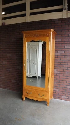 Armoire ~ Mirrored Door Wardrobe ~ Legacy Bonnetiere by Ethan Allen - Image 1 of 4