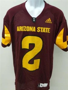 NEW #2 Arizona State Sun Devils Mens Size L Large Adidas Football Jersey - Picture 1 of 9