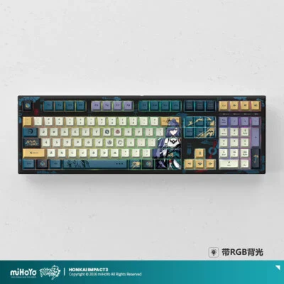 Official miHoYo Honkai Impact 3 Fu Hua RGB Backlit Mechanical keyboard Keycaps - Image 1 of 4