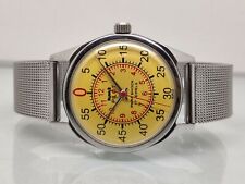 Hmt Pilot Vintage Yellow Dial Mechanical Hand Winding Men's Wrist Watch For Gift