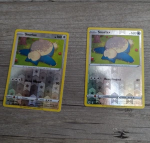 Tarjeta de juego de cartas coleccionables Snorlax x2 Reverse Holo Pokemon Nintendo 2023 206/264 Fusion Strike - Imagen 1 de 4