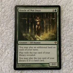 UNPLAYED Oracle of Mul Daya Zendikar ~ NM/MT ~ Rare MtG Magic Edge Slight Defect - Picture 1 of 6
