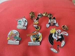 Euro Disney 6 Original Metal Pins Esso A.B - Picture 1 of 6