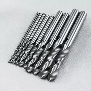 10pcs Solid Carbide Drill Bit 1.0mm-3.5mm 2-Flute Straight Shank Twist YG6X - Foto 1 di 5