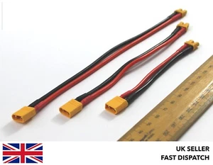 XT30 Extension Cable/Wire/Lead XT30U 10/15/20cm 100/150/200mm - Picture 1 of 8