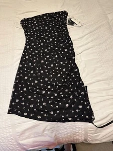 No Boundaries Juniors Ruched Mesh Tube Dress Size M NWT - Picture 1 of 10