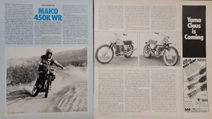 1973 Maico 450K WR 6 page Motorcycle Test article - Picture 1 of 1