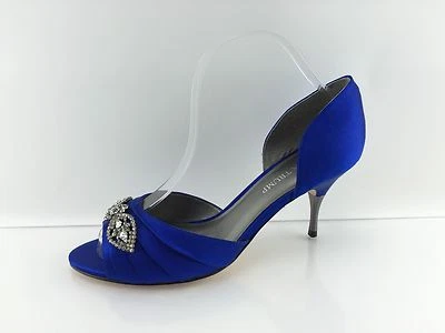 Женские атласные туфли на каблуке с драгоценными камнями Ivanka Trump 9 M - Изображение 1 из 4