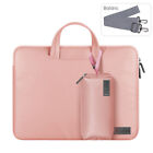 Laptop Sleeve Case Carry Bag 13-15" PU Leather Business Briefcase Bag Waterproof