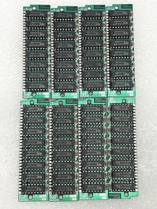 VINTAGE APPLE LOT OF 8 256k RAM SIMM 30 PIN 820-0251-02 MT 1259-10 USA FLAG LOGO - Picture 1 of 6